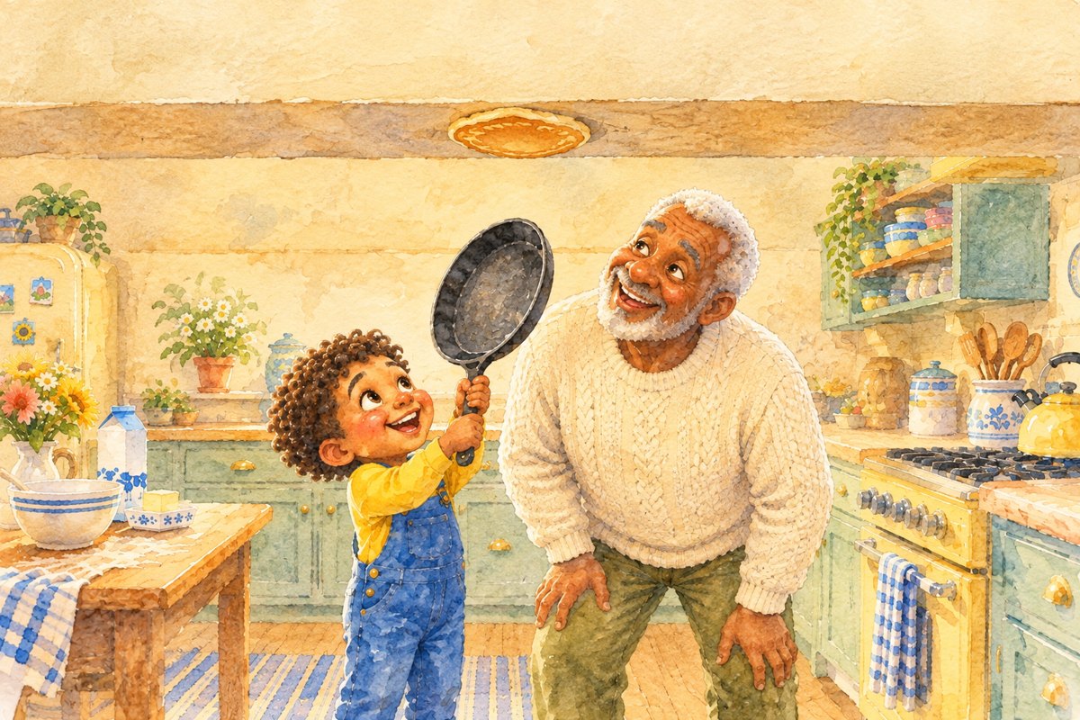 Cover of the picture book “Sam and Grandpa's Big Flip”